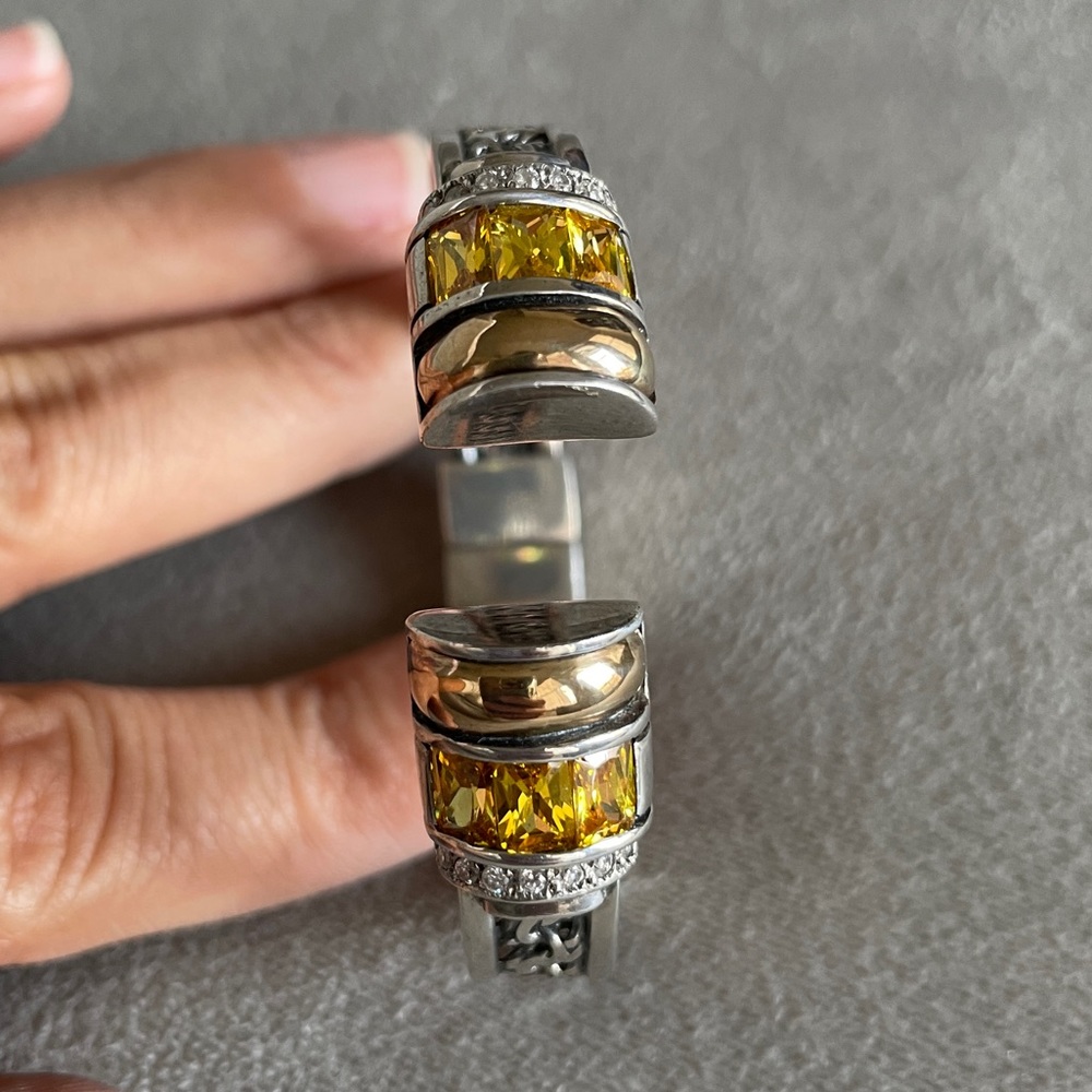 Sterling Silver with 18k gold Bracelet